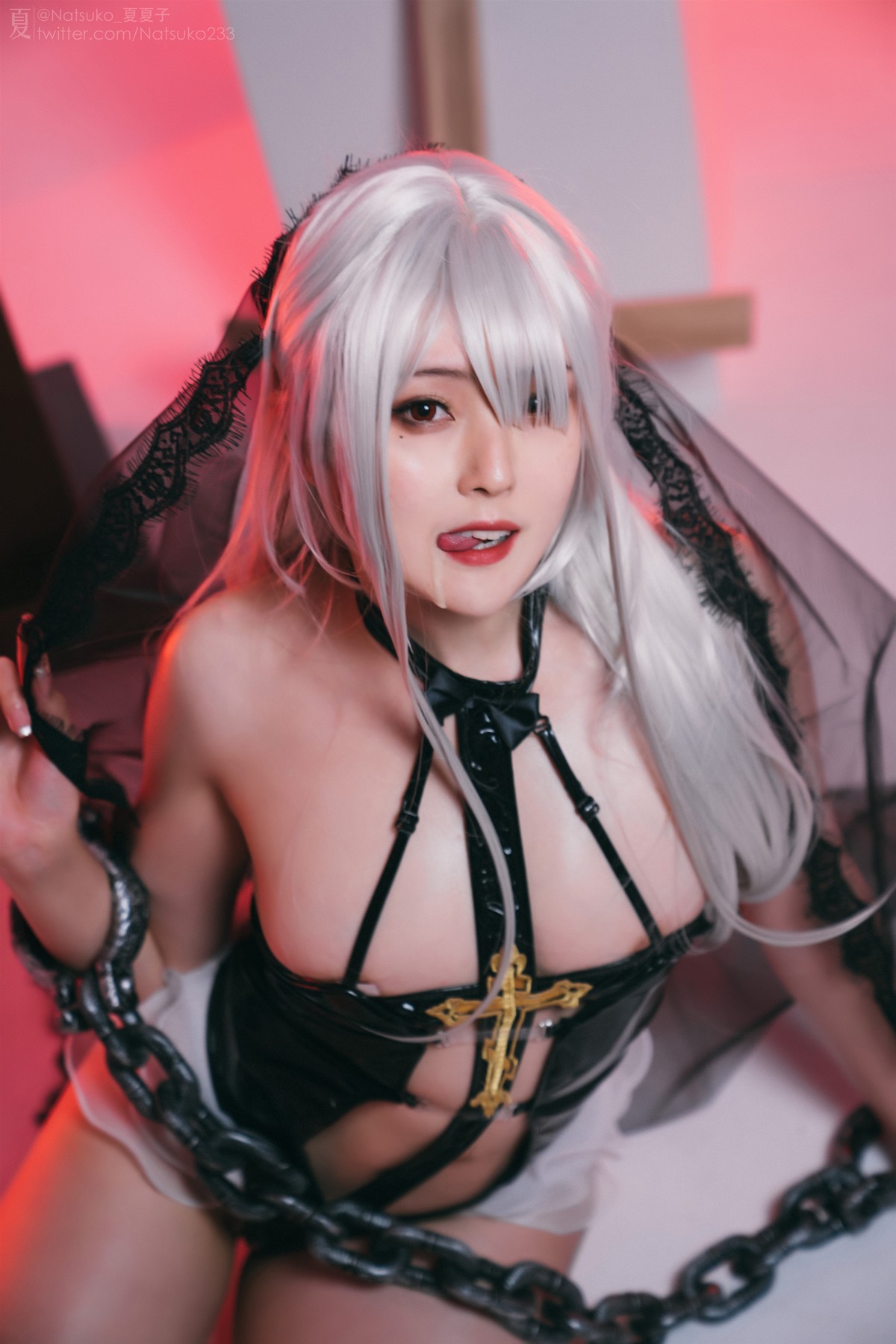 Cosplay Natsuko夏夏子 反差修女 38