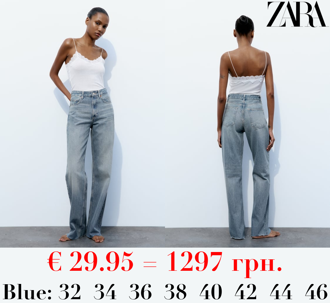 TRF HIGH-RISE WIDE-LEG JEANS