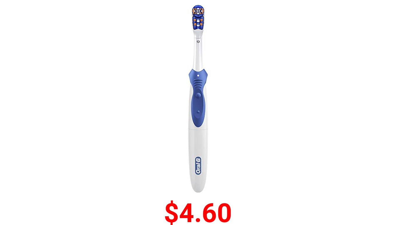 Oral-B 3D White Action Power Toothbrush, 1 Count (Colors May Vary), Multi-colored