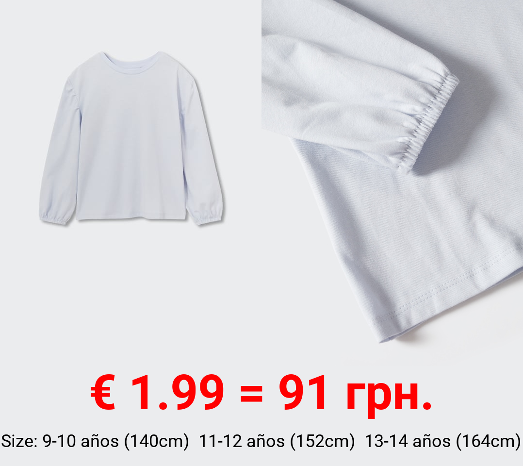 Camiseta algodón manga larga