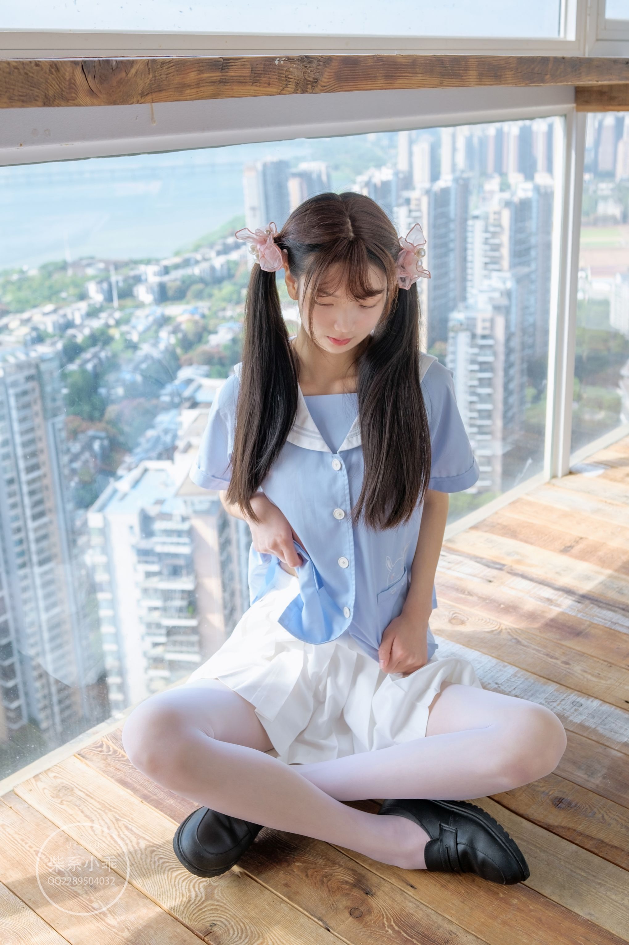 稚乖画册 - NO.01 晴空01 白丝双马尾jk [79P-600MB] 40
