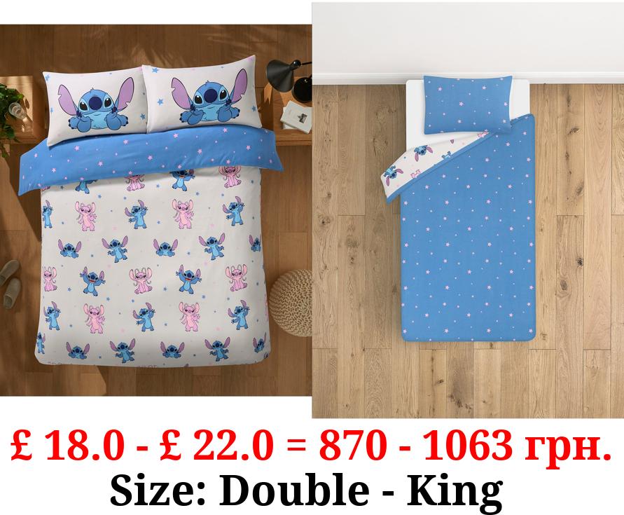 Disney Stitch Brushed Reversible Duvet Set
