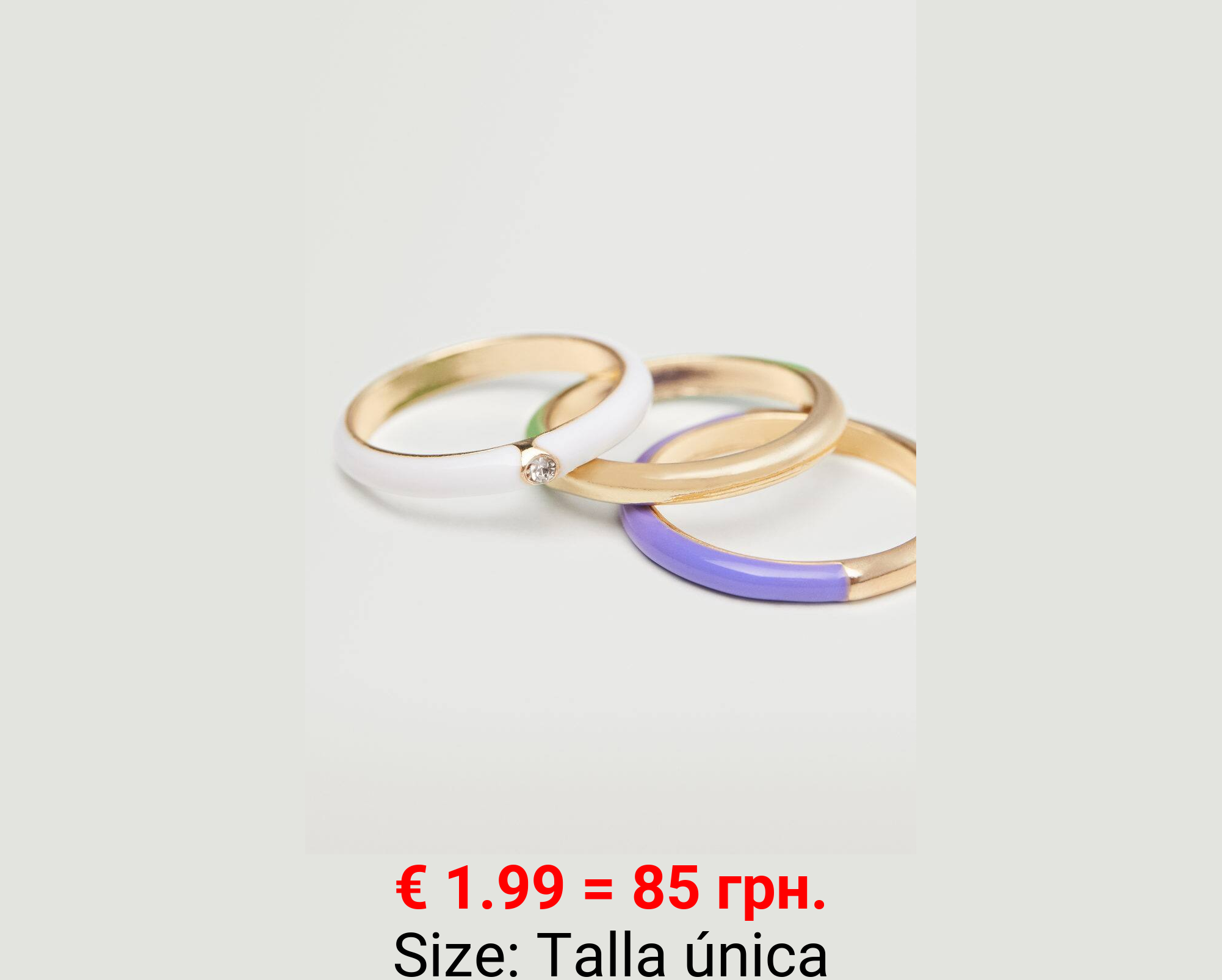 Pack 3 anillos combinados