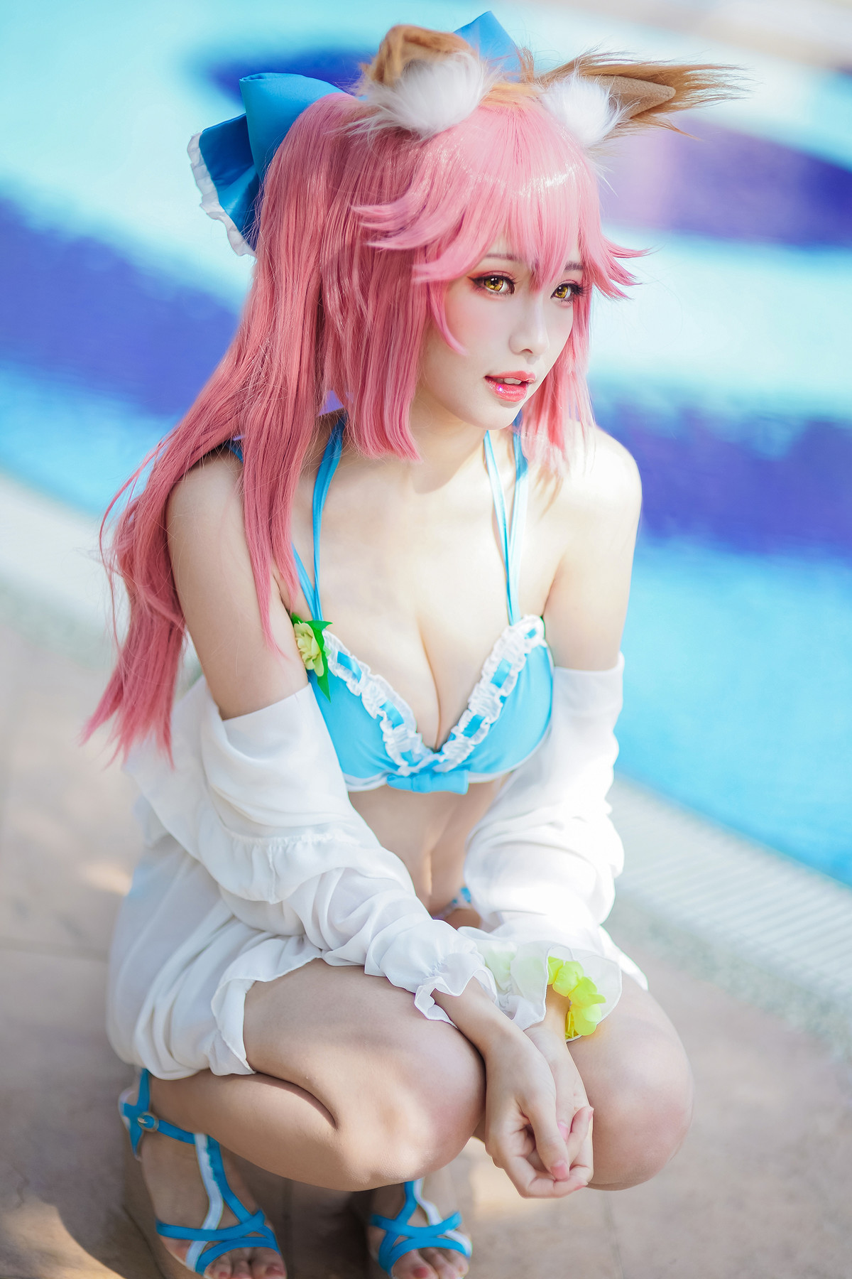 Cosplay ElyEE子 玉藻前泳池 8