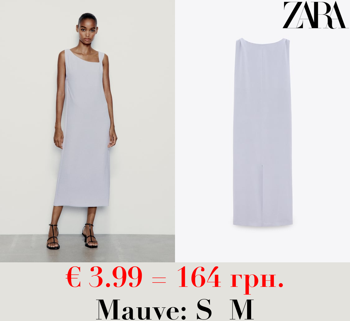 FLOWING DRESS WITH PLEATS