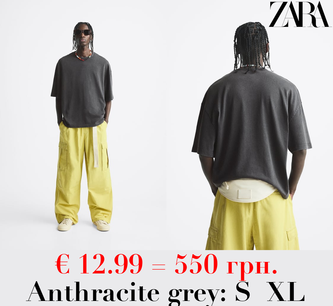 ACID WASH PRINT T-SHIRT