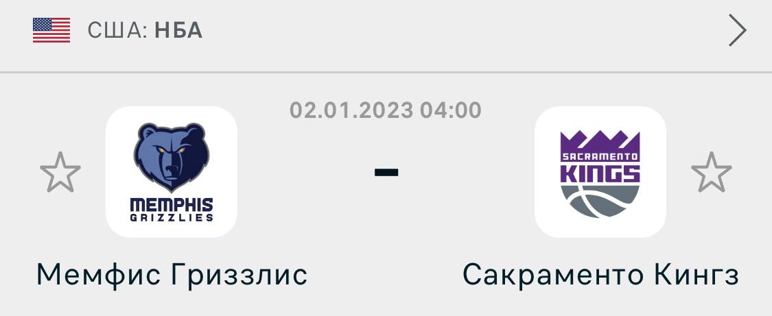 Мемфис гриззлис сакраменто кингз 1 января