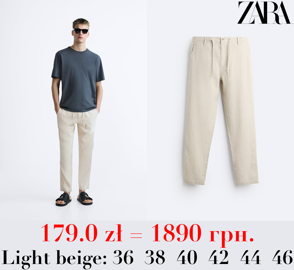 LINEN/COTTON TROUSERS