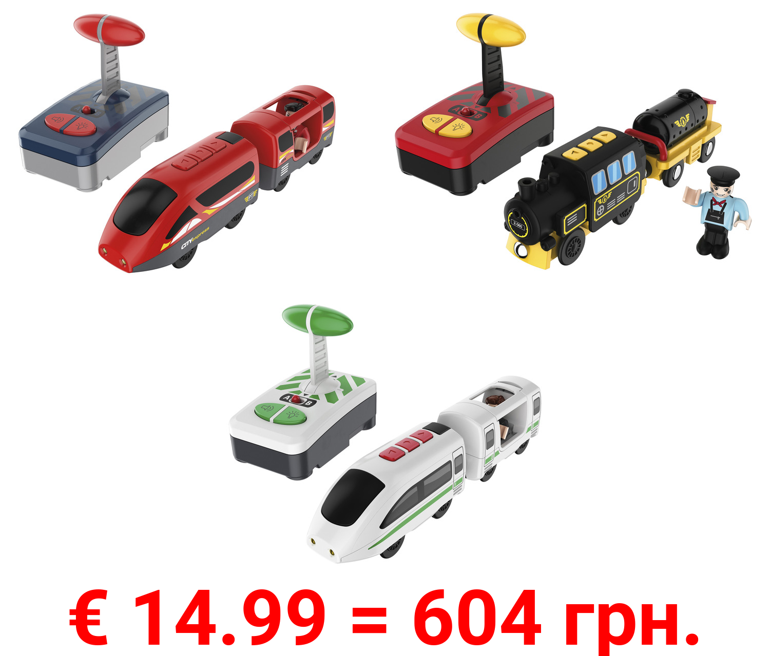 Playtive Ferngesteuerter Zug, mit Licht und Sound