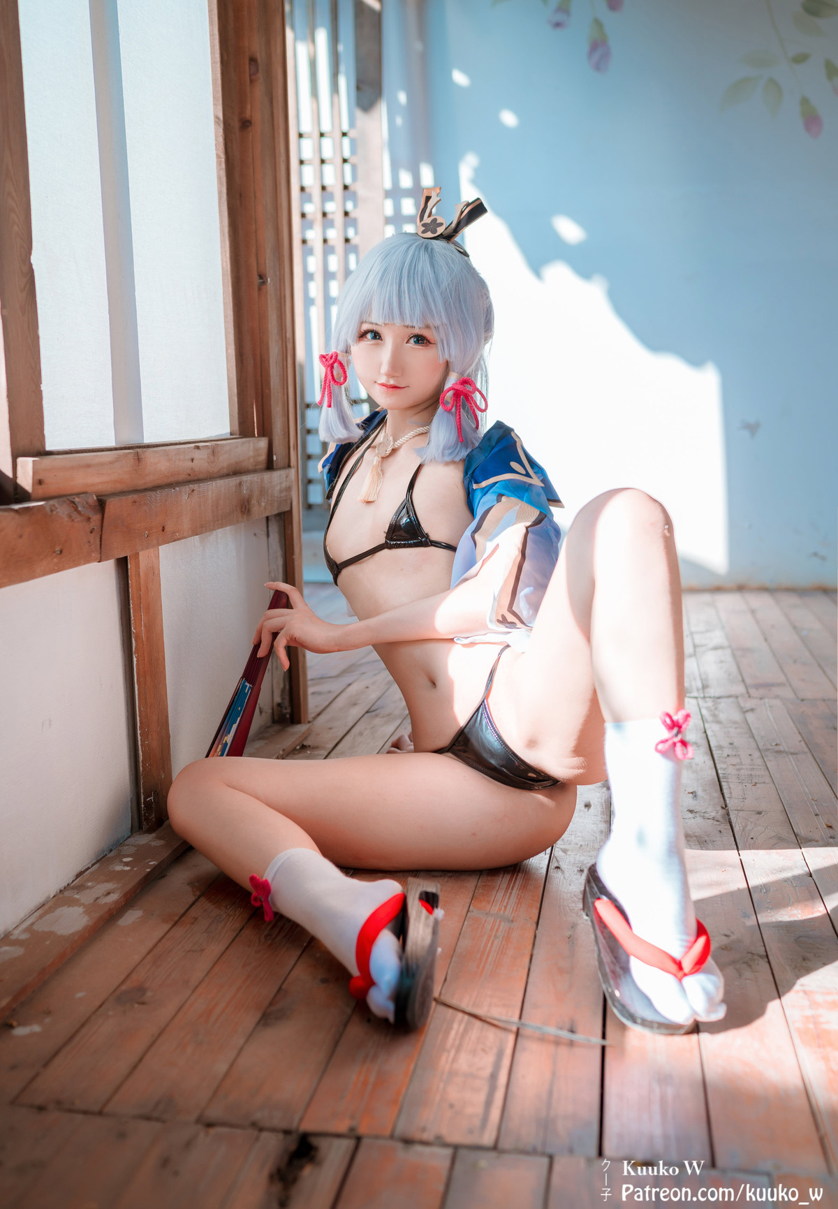 KuukoW クー子 Cosplay Ayaka kamisato 23