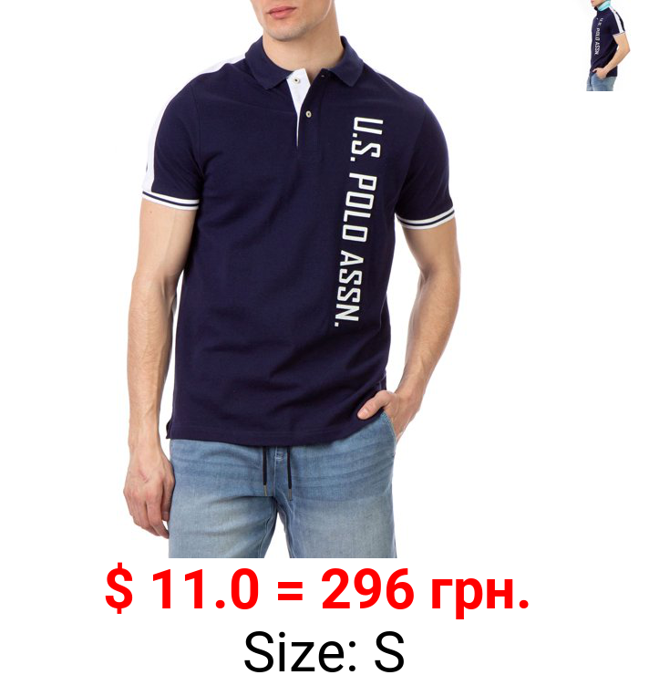 U.S. Polo Assn. Men's Embossed Logo Pique Polo Shirt