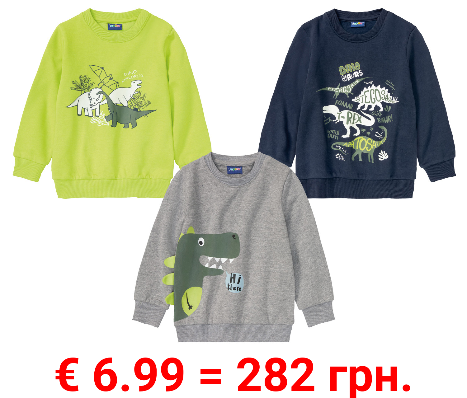 lupilu® Kleinkinder Jungen Sweatpullover mit angerauter Innenseite