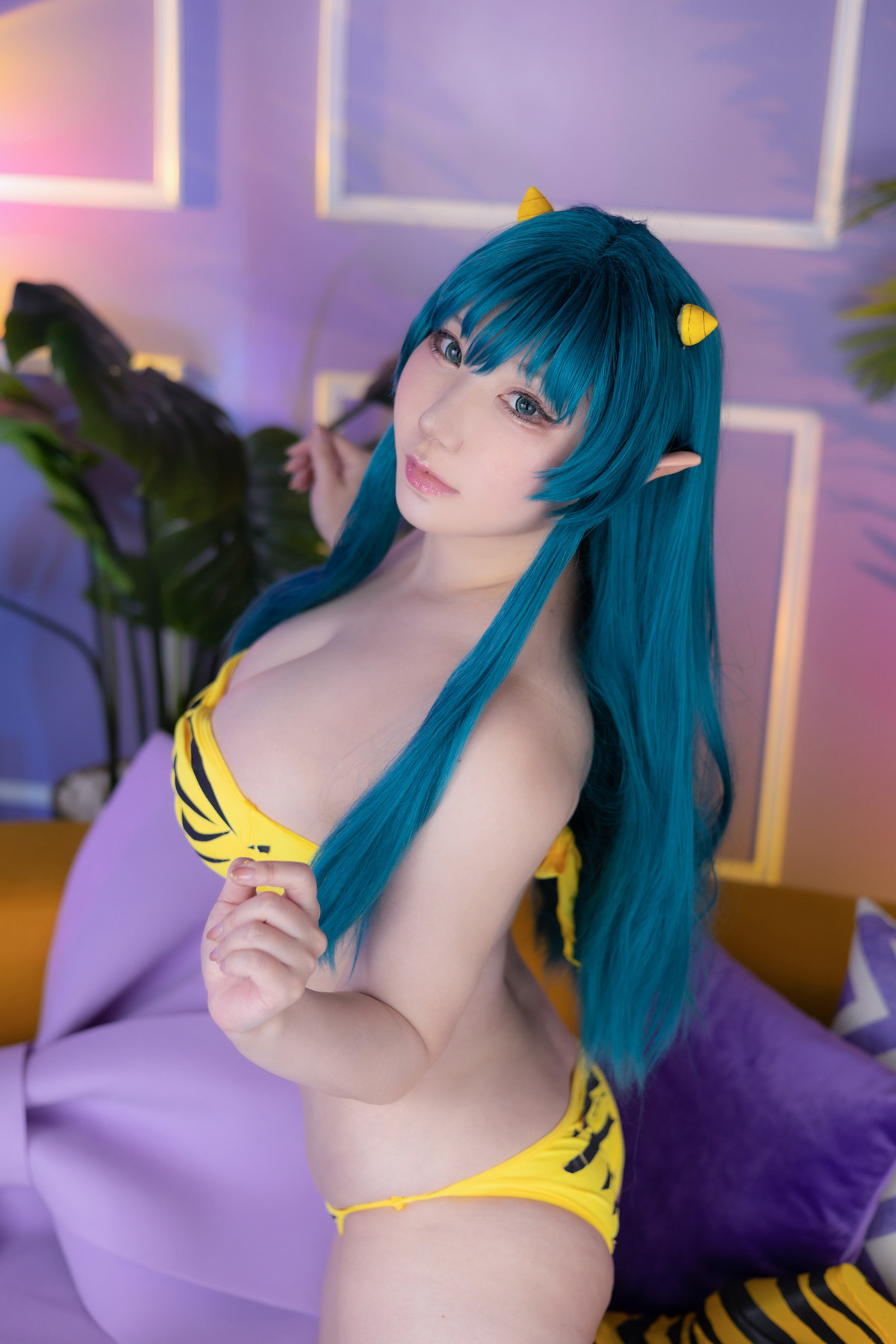 Cosplay SAKUサク Lum ラム うる星やつら Set.01 7