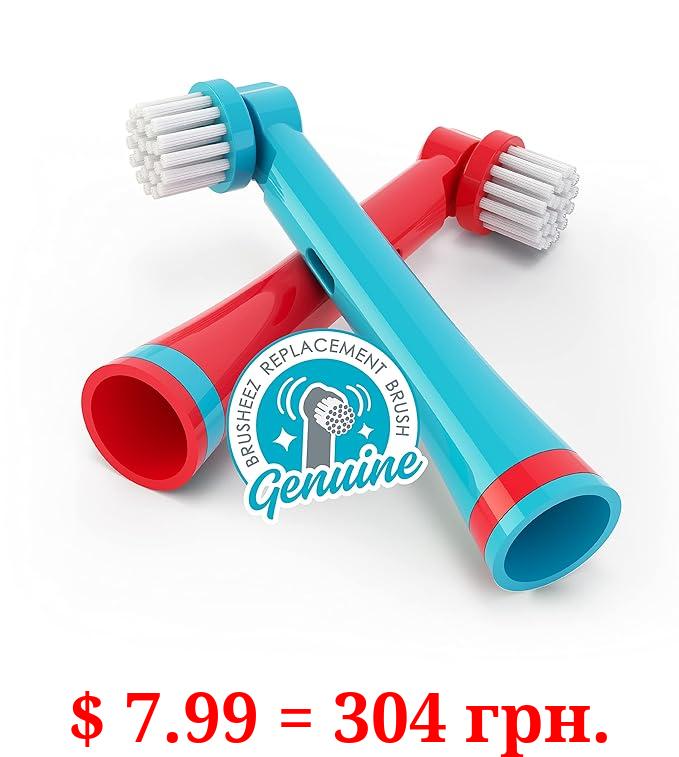 Brusheez® Electronic Toothbrush Replacement Brush Heads 2 Pack (Pepper The Dino)