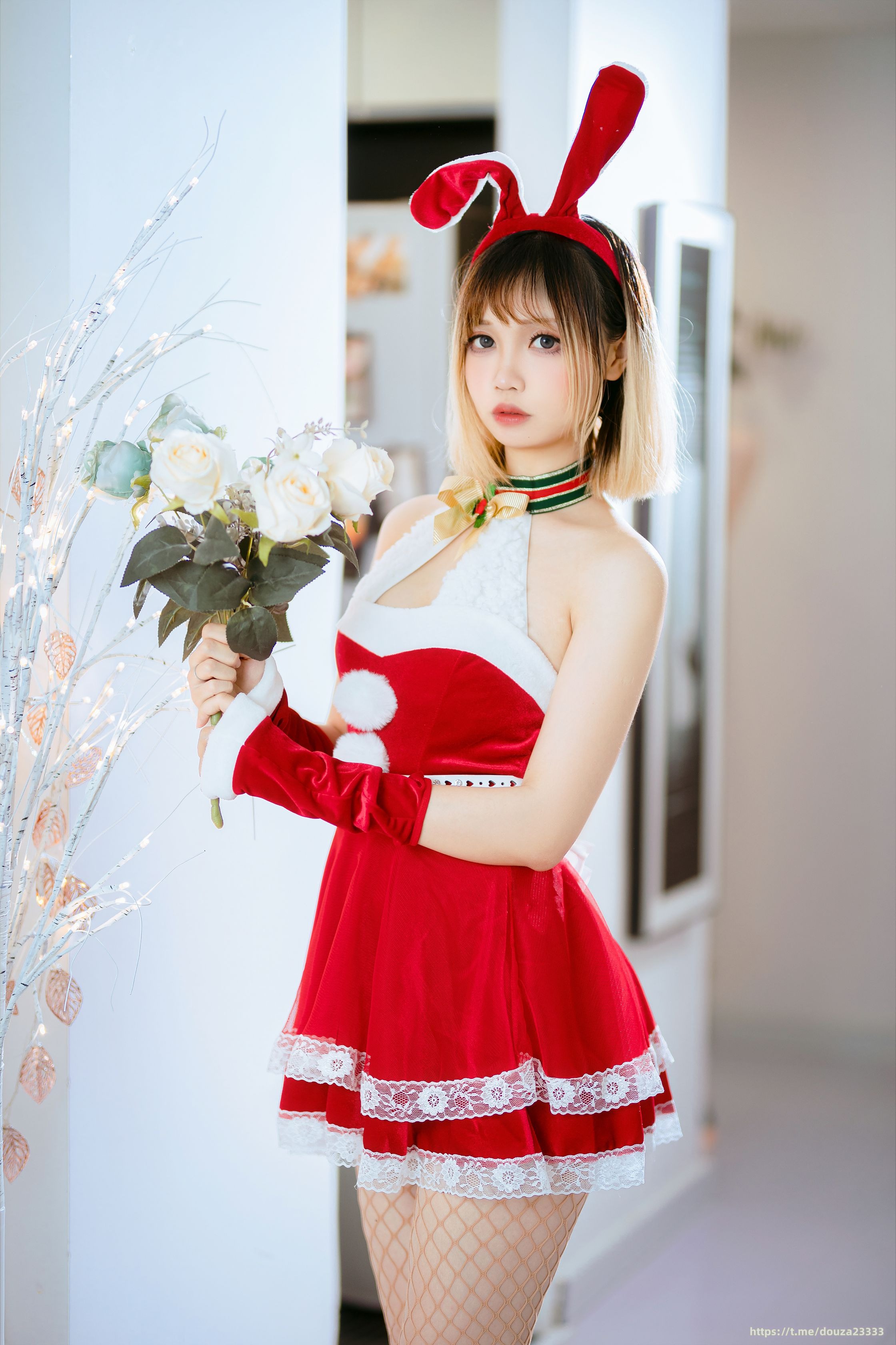 桑w伊梓 网袜丝带兔兔（12月25打赏群资源） 3