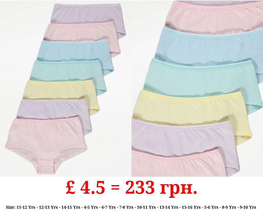Pastel Shorts 7 Pack