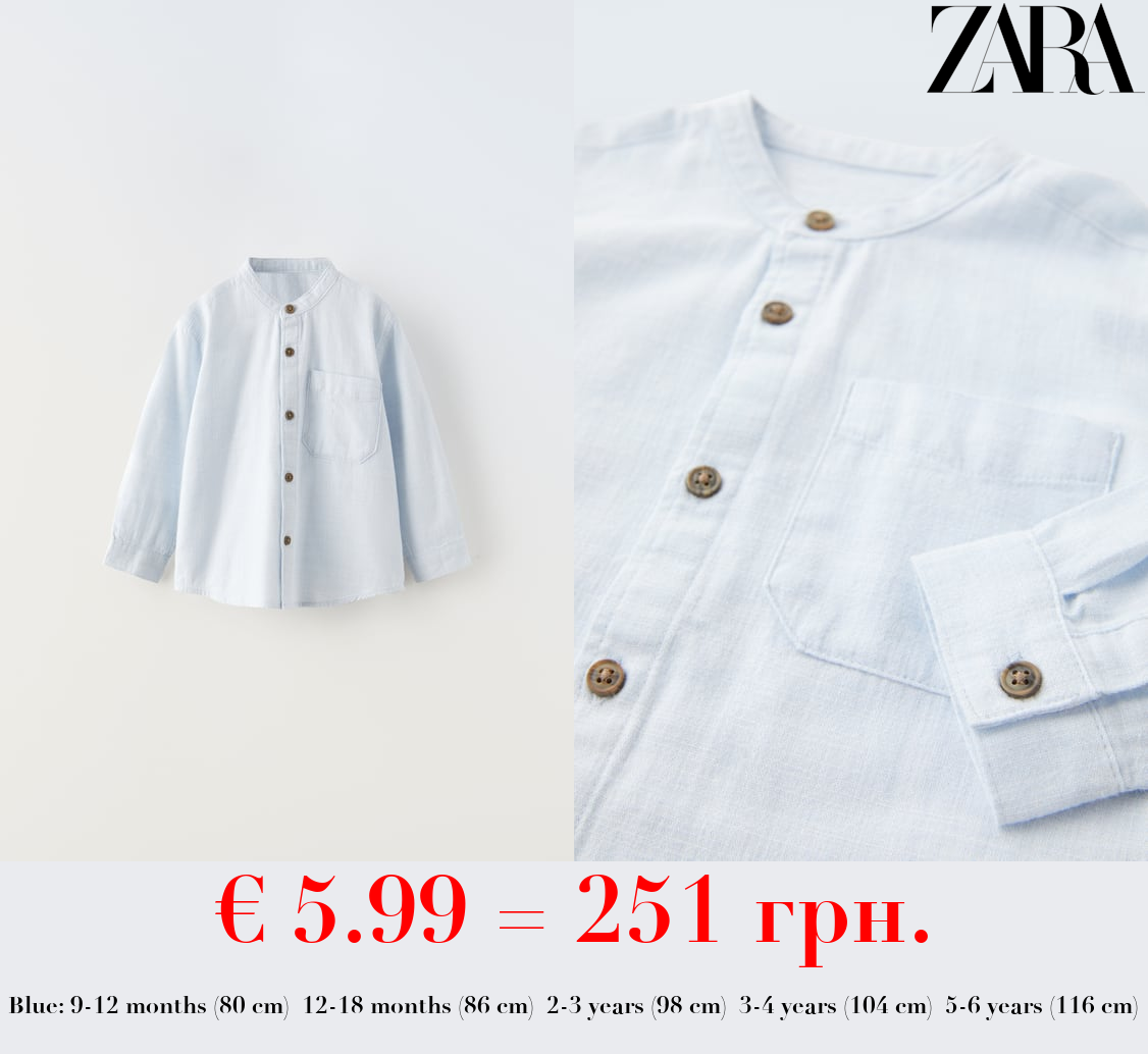 TEXTURED SHIRT WITH POCKET