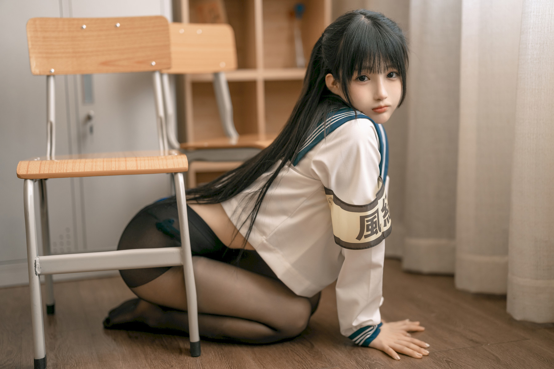 桜井宁宁 Cosplay 风纪委员 36