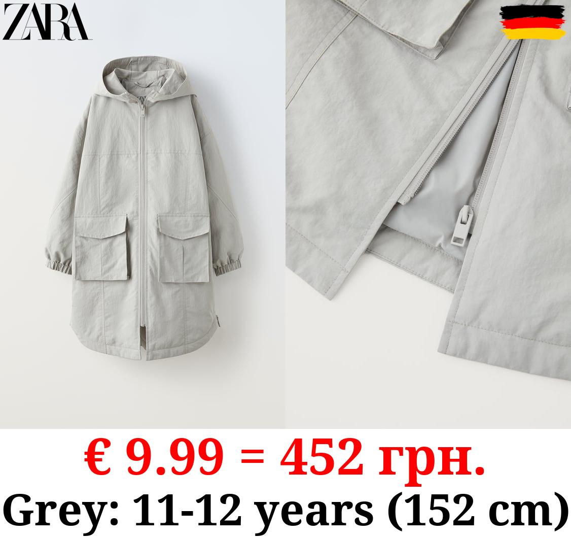 LONG TECHNICAL PARKA WITH POCKETS