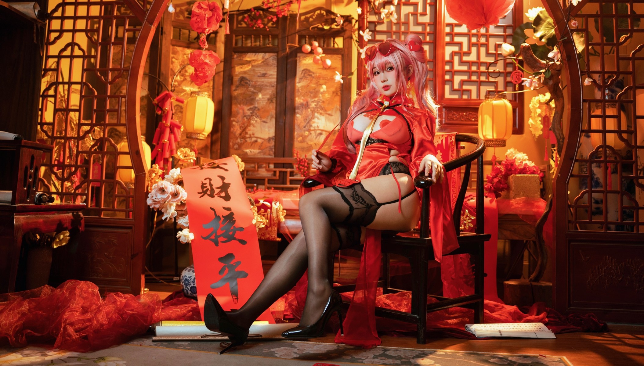Cosplay 七七娜娜子 布莱默顿新春旗袍 Set.01 17