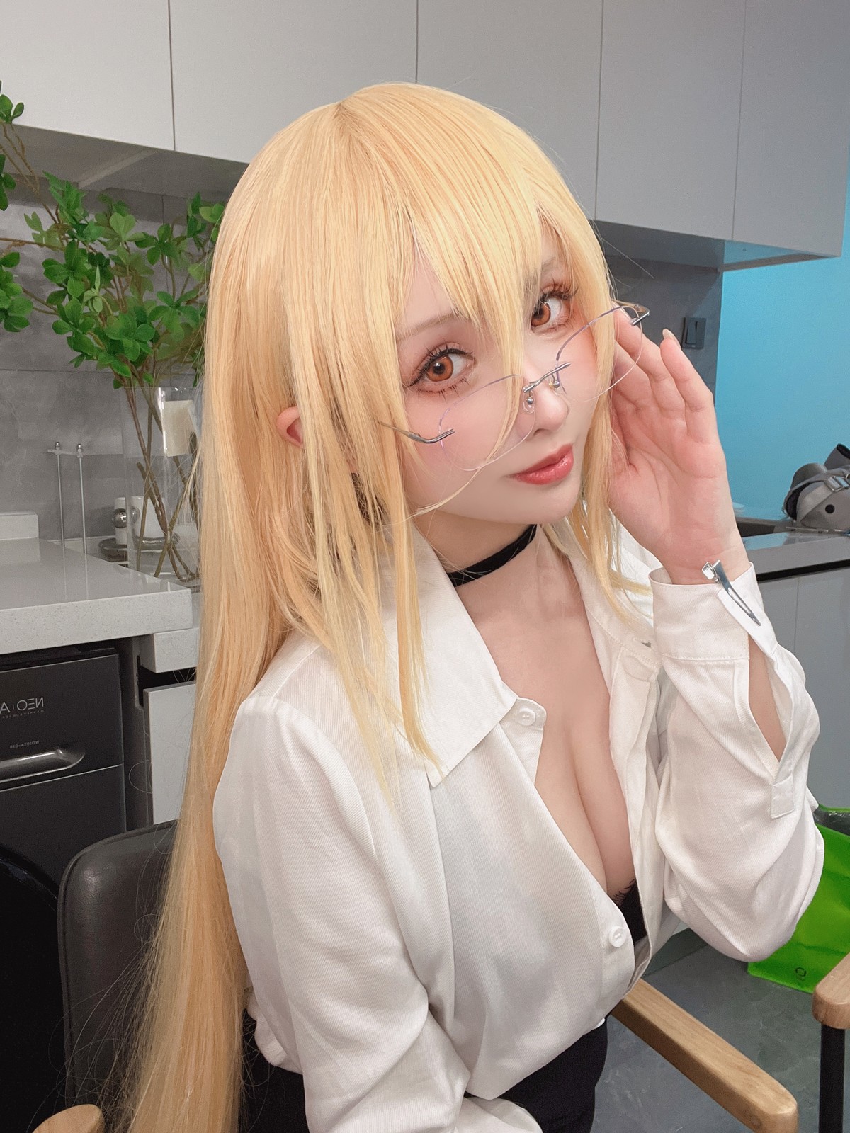 Cosplay rioko凉凉子 碧蓝航线 冤仇 办公室的意外 33