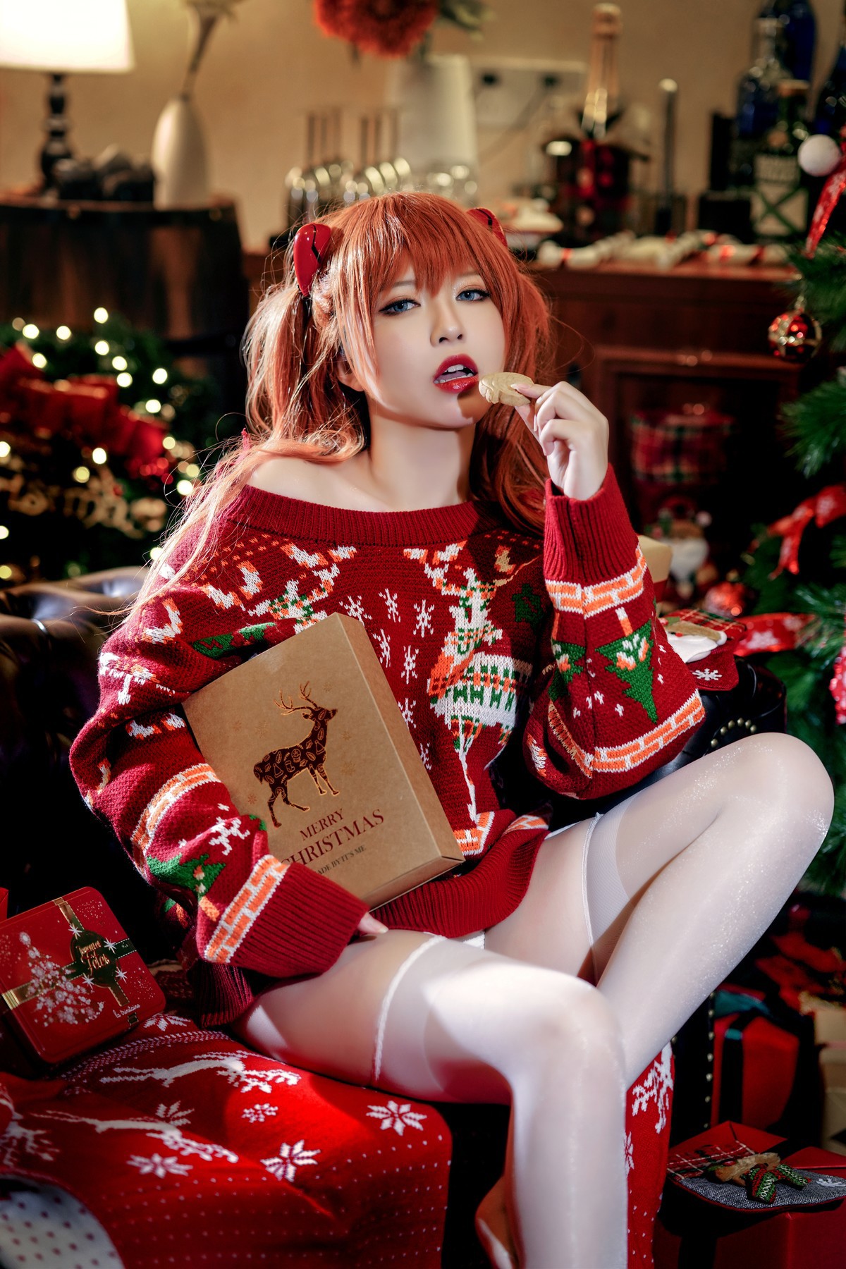 Cosplay 半半子 式波・ASUKA Christmas 5