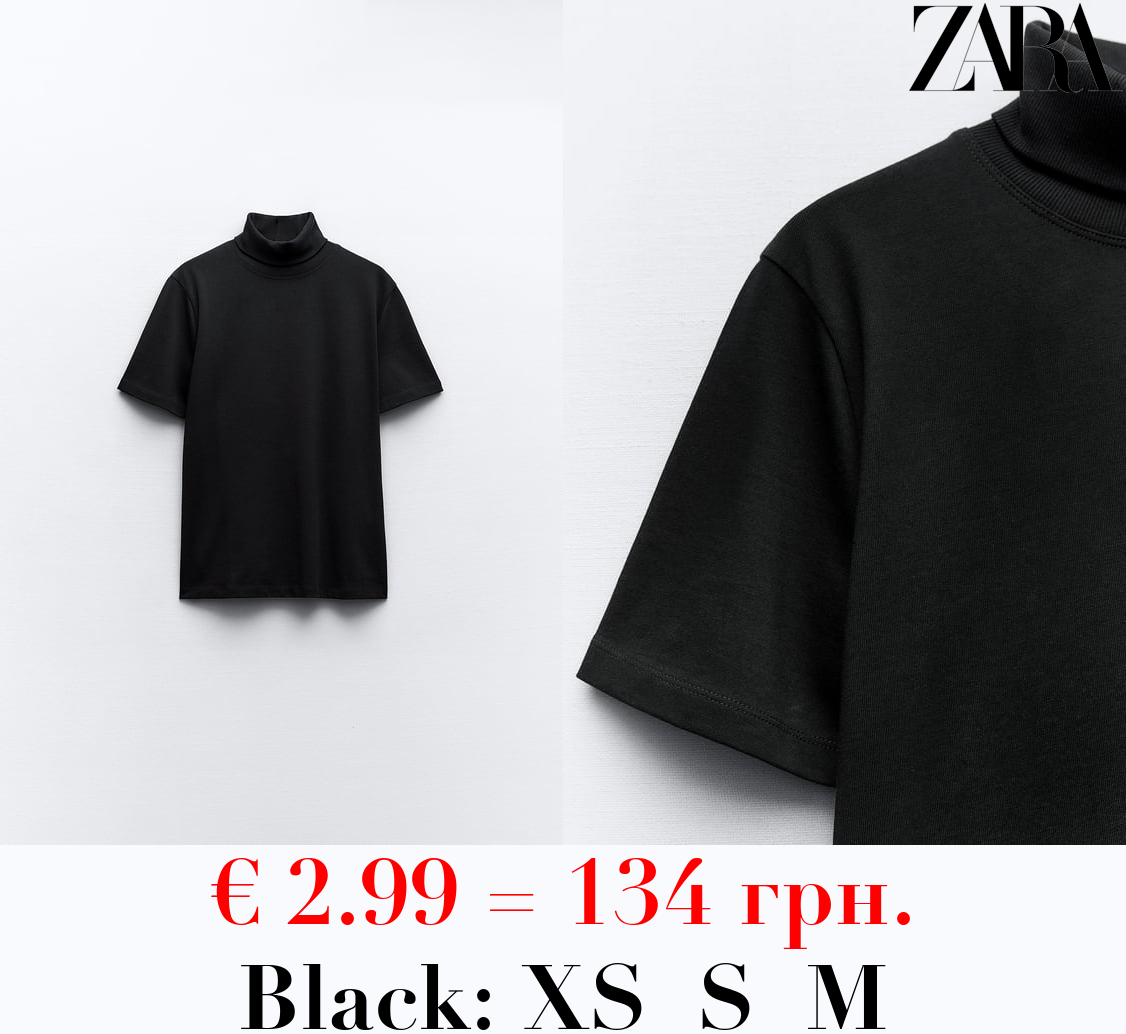 HEAVY COTTON TURTLENECK TOP