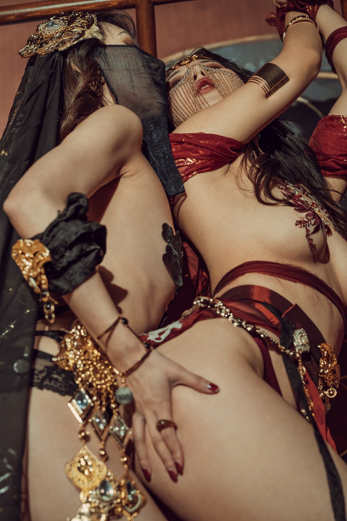 Cosplay 云溪溪 奶桃桃 双人古风 41