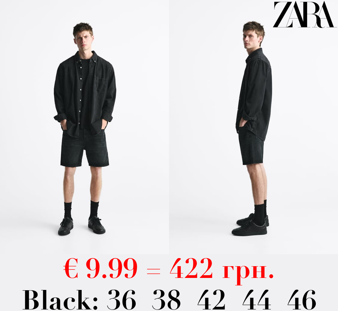 BASIC DENIM BERMUDA SHORTS