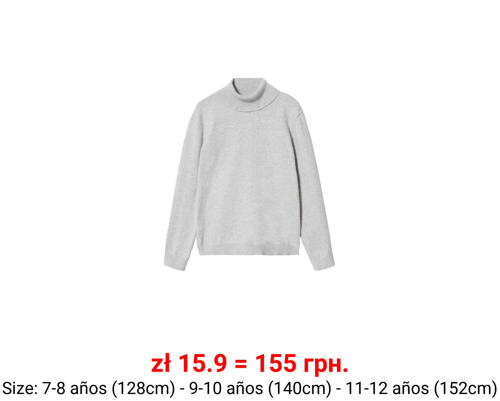 Jersey punto cuello vuelto