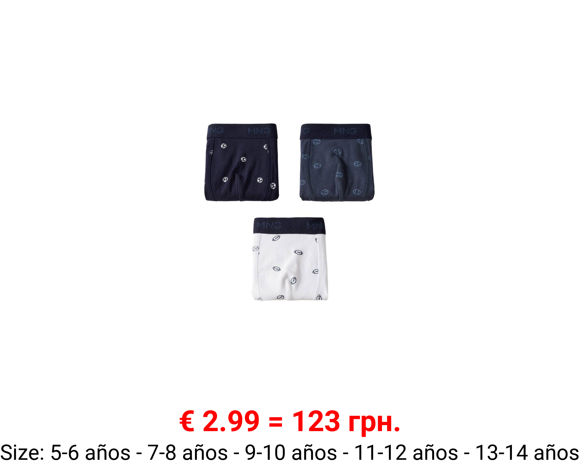 Pack 3 bóxers estampados