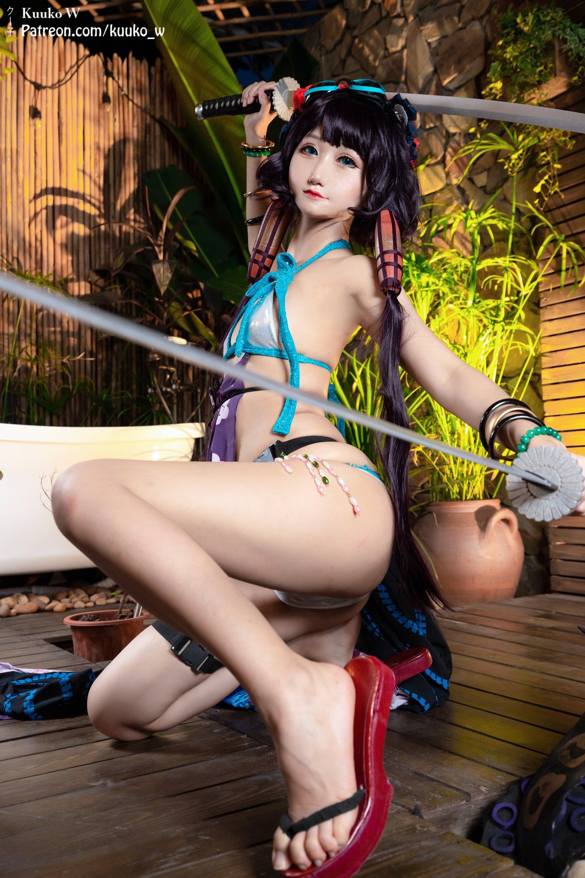 Cosplay KuukoW クー子 Houkusai Saber 13