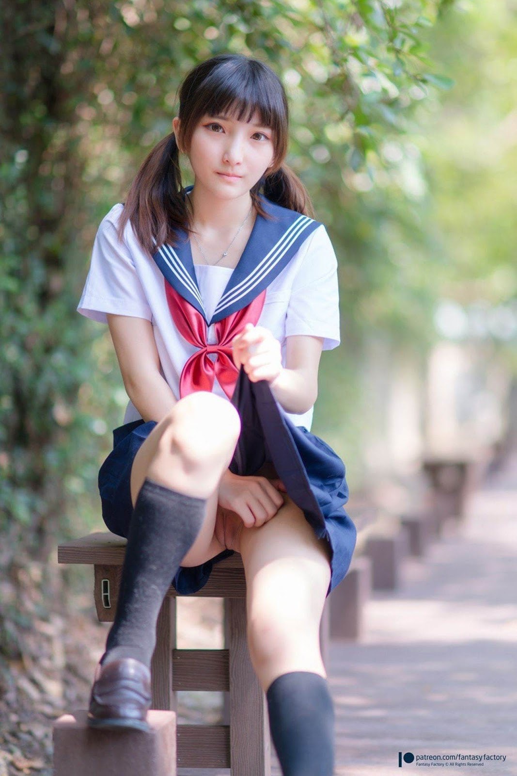 [小丁Patron] High School Girl with Pretty Pussy 皮衣濕身誘惑 (Fantasy Factory) 6