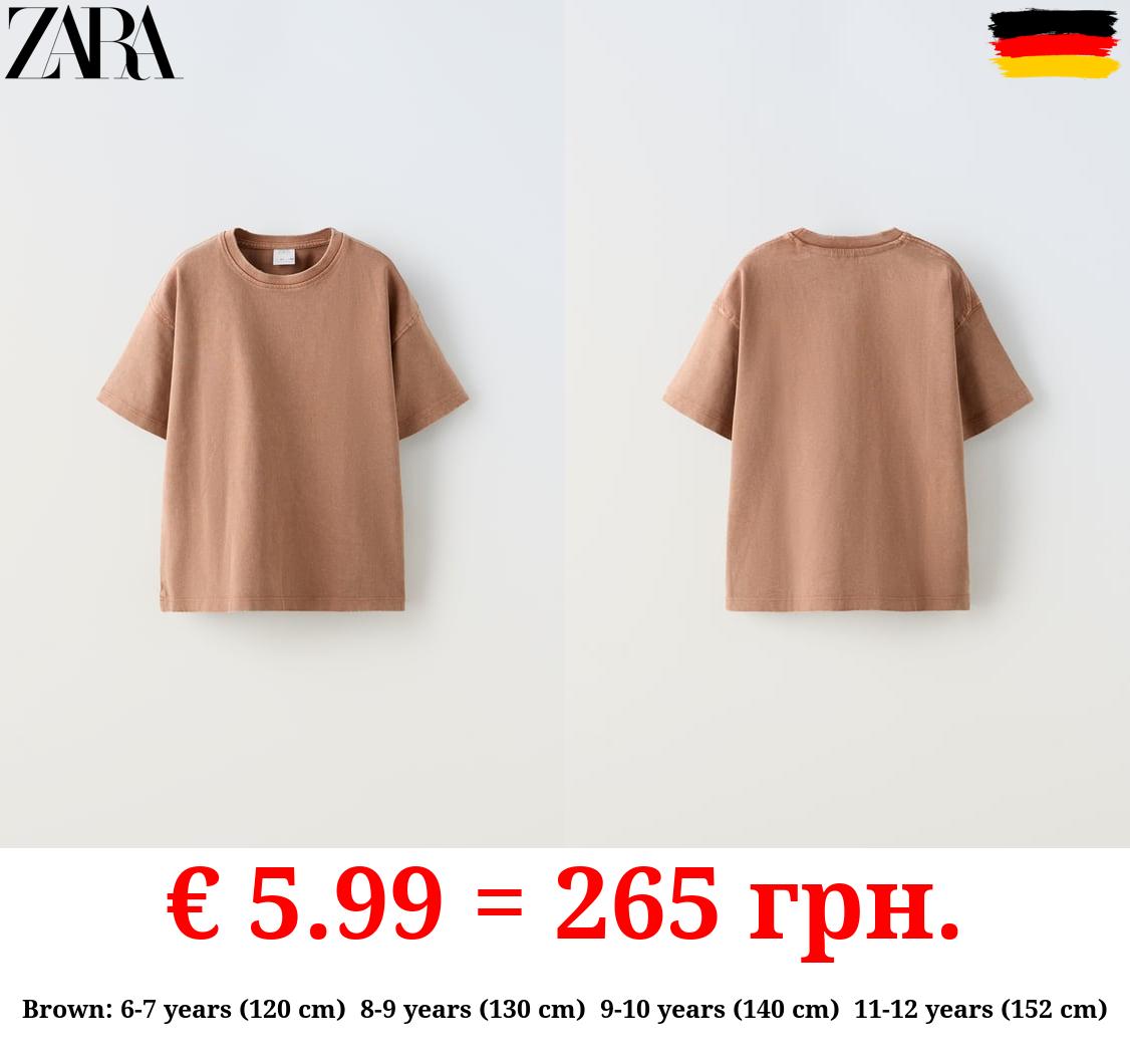 FADED-EFFECT HEAVY WEIGHT T-SHIRT