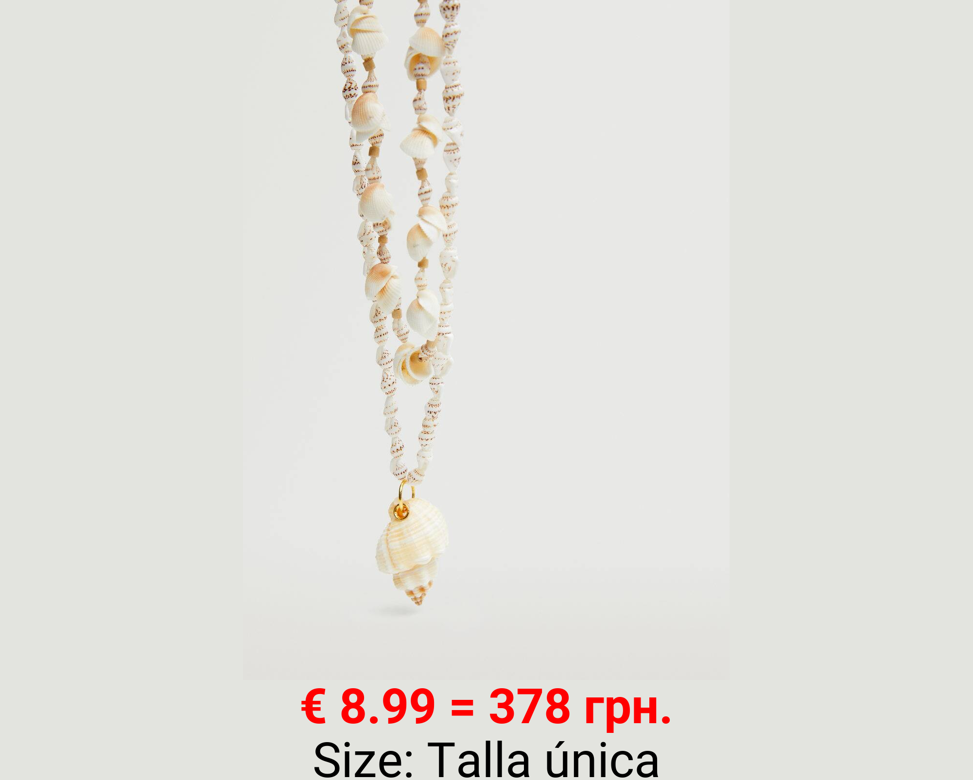 Collar colgante concha