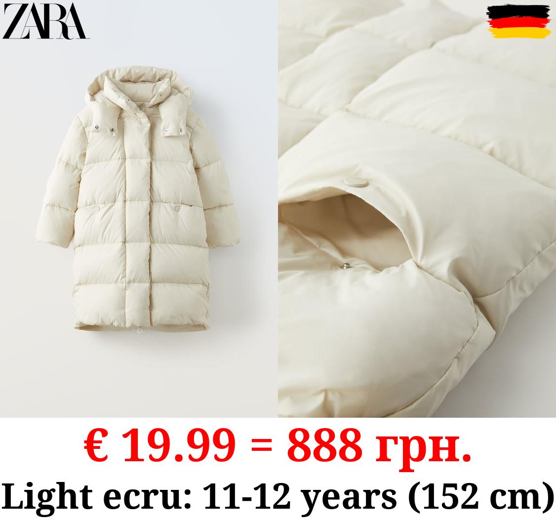 LONG FEATHER AND DOWN JACKET