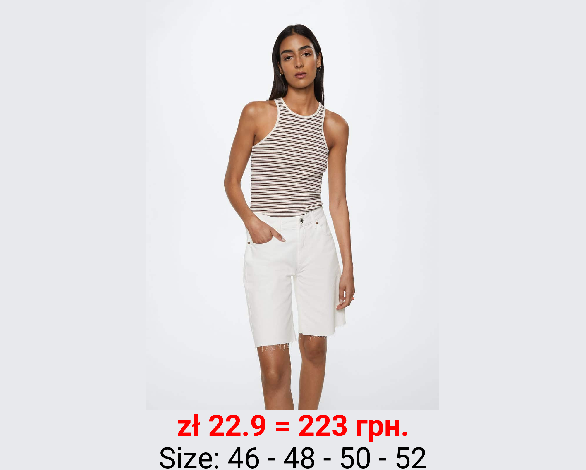 Bermudas vaqueras bajo deshilachado