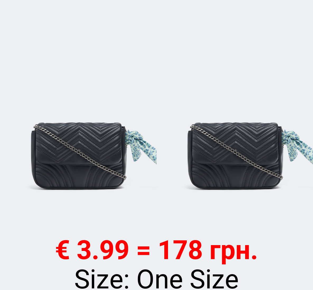 Bag with scarf detail