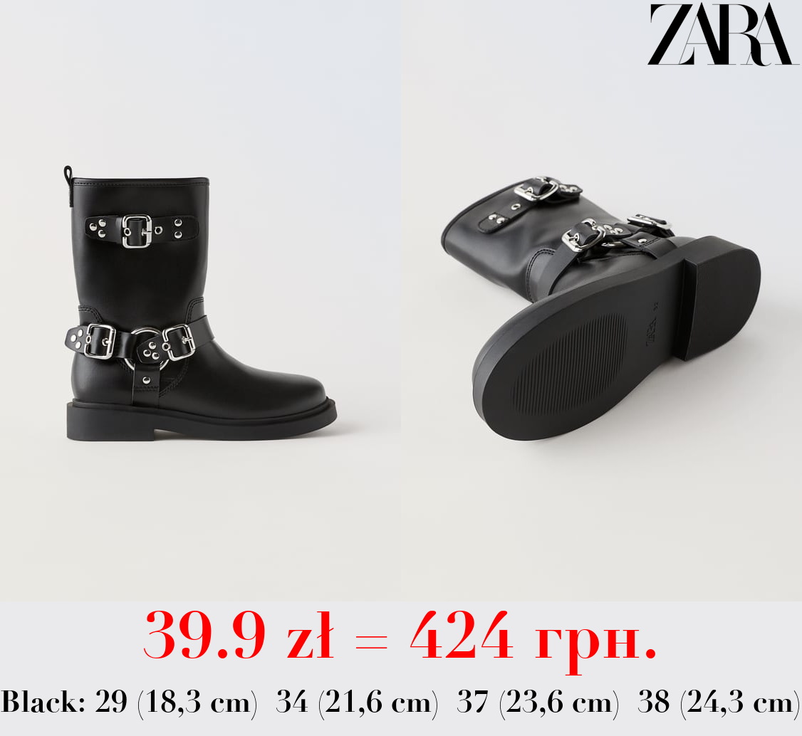 BIKER ANKLE BOOTS