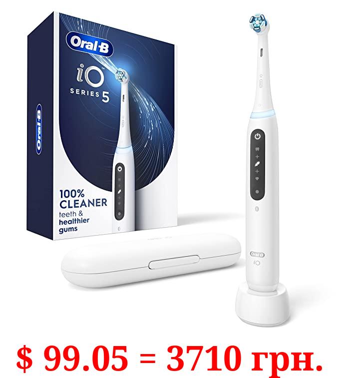 Oral-B iO Series 5 Electric Toothbrush with (1) Brush Head, Rechargeable, White