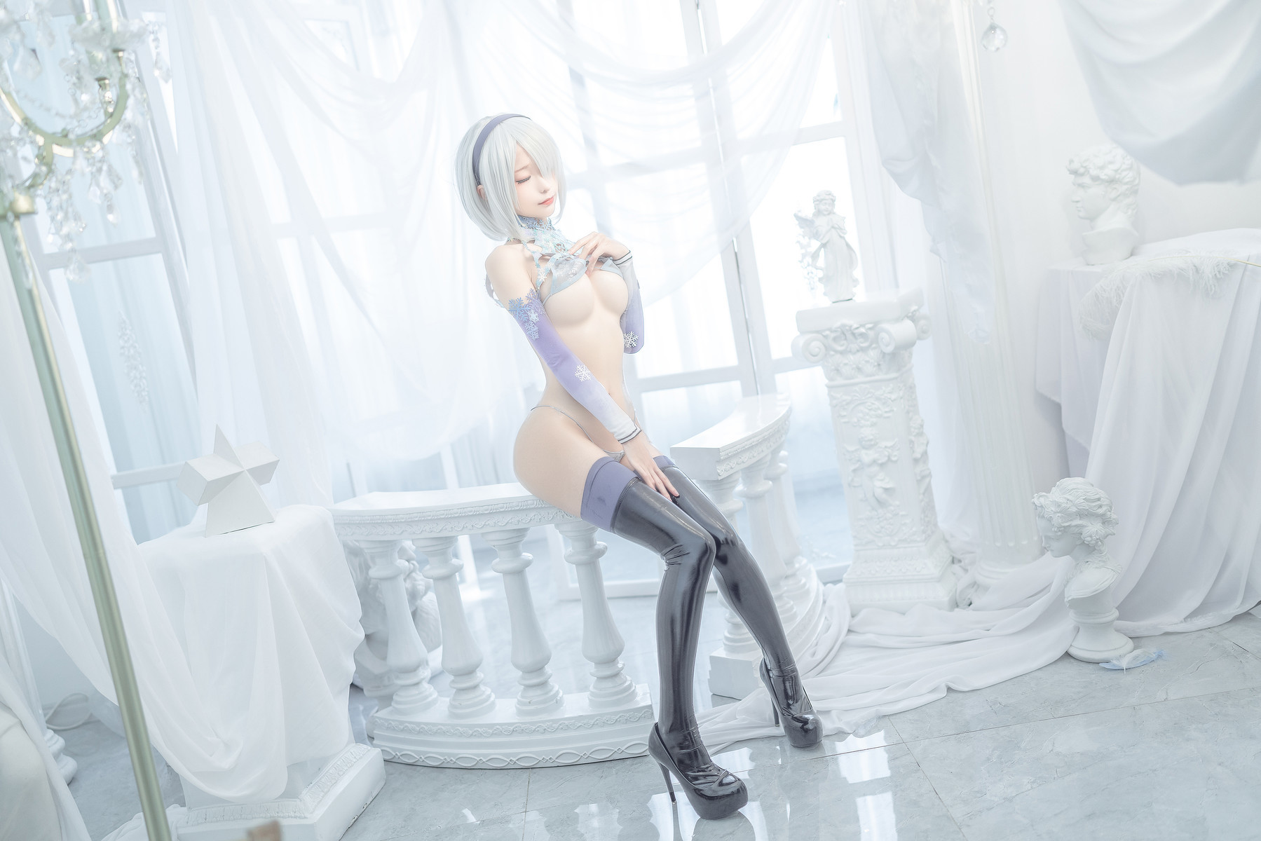 蠢沫沫 Cosplay 2b 冰雪 ice and snow 2