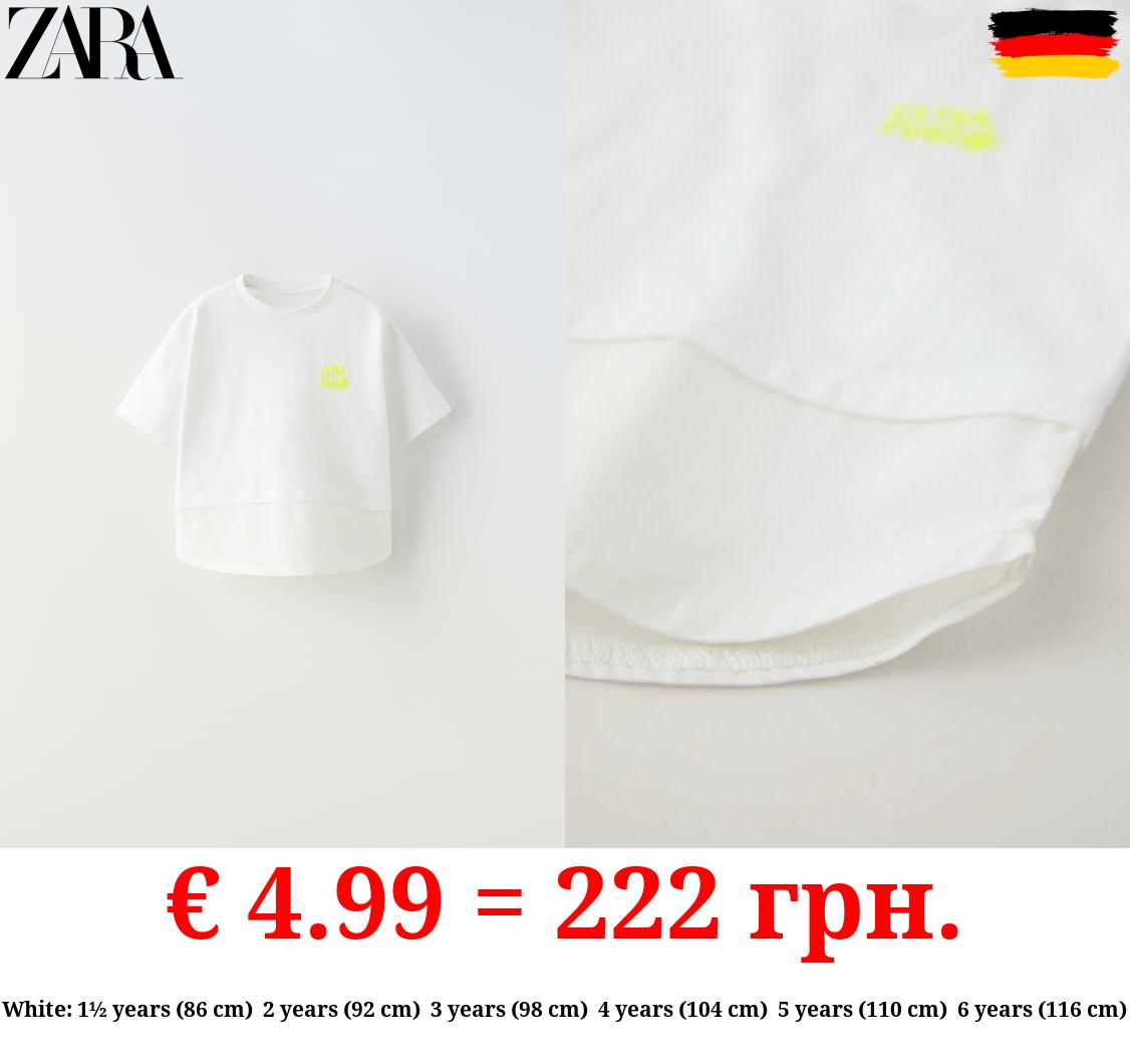 CONTRAST NEON EMBROIDERED TOP