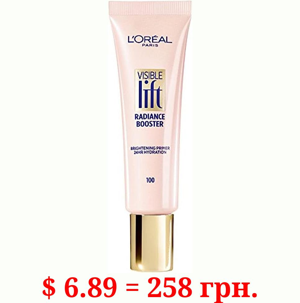 L'Oreal Paris Makeup Visible Lift Radiance Booster, skincare-based primer, 24hr hydration, instantly brightens, smoothes and evens skin, radiant finish, enriched with nourishing oils, 0.84 fl; oz.