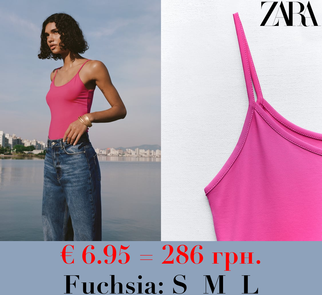 POLYAMIDE TOP WITH THIN STRAPS