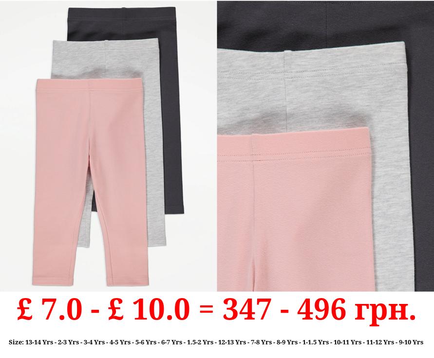 Cropped Leggings 3 Pack