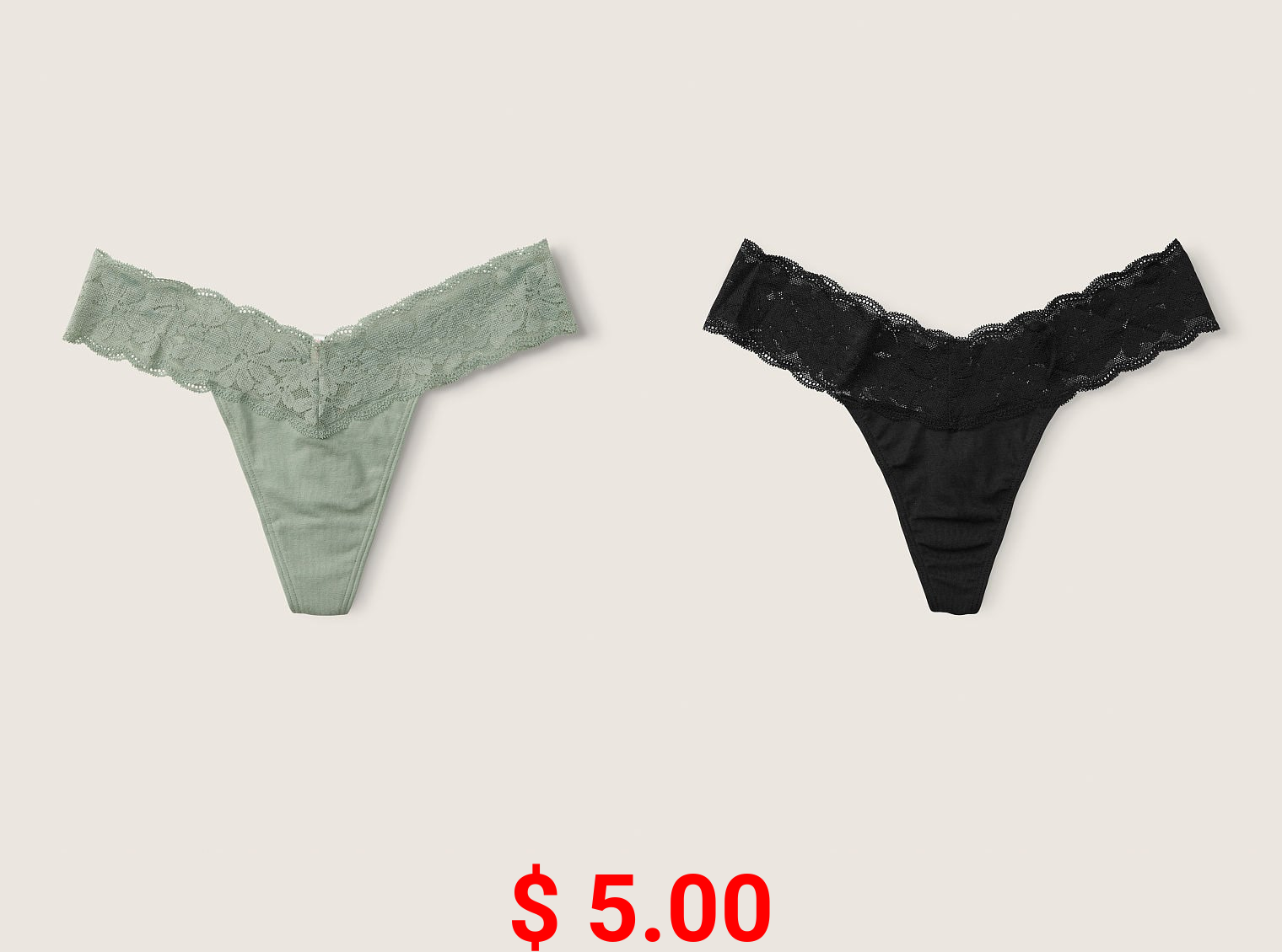 No-Show Thong Underwear