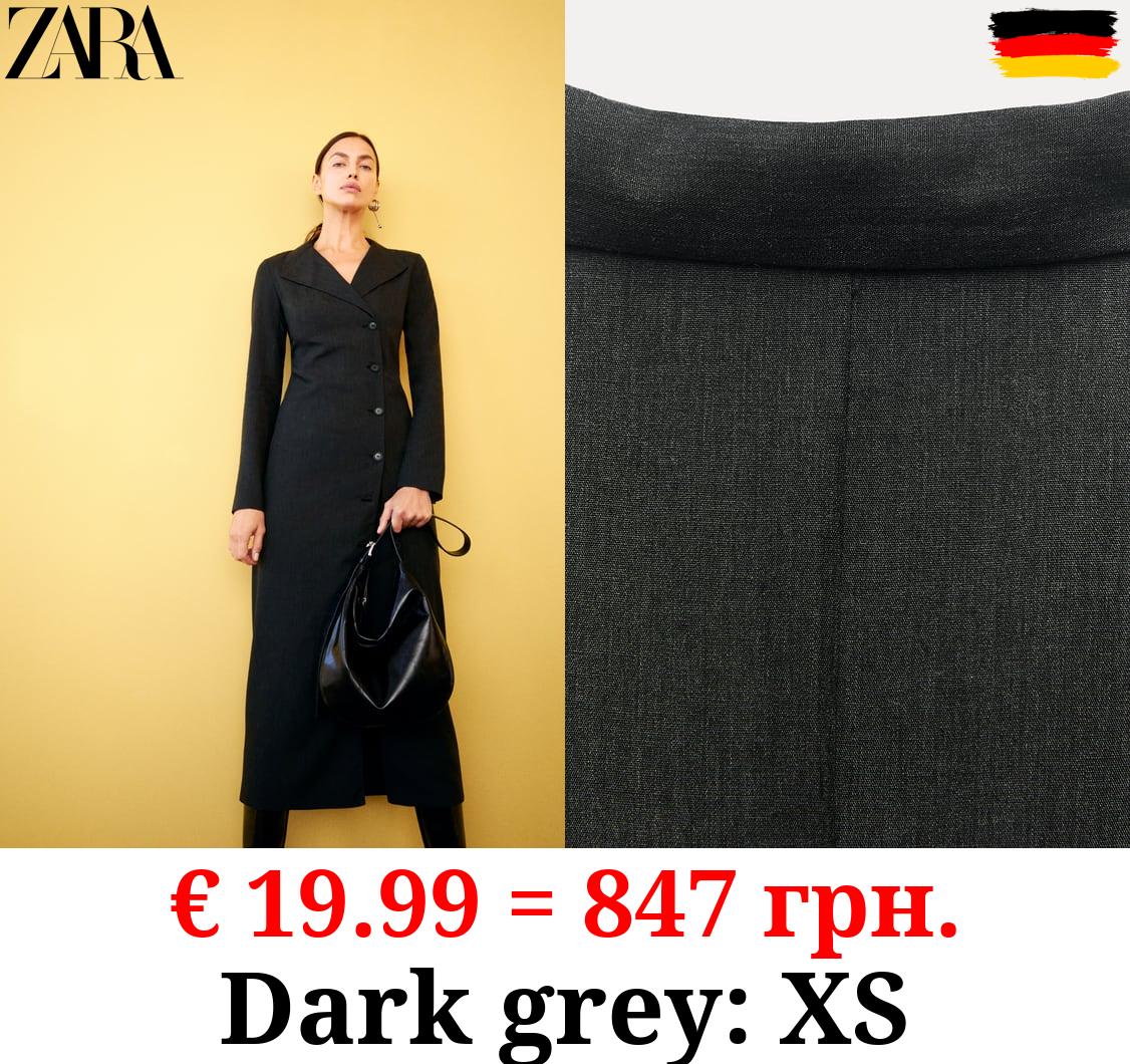 ZW COLLECTION WOOL BLEND CROSSOVER DRESS