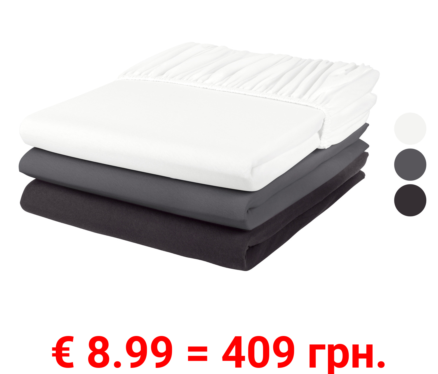 LIVARNO home Jersey-Spannbettlaken, 140-160 x 200 cm