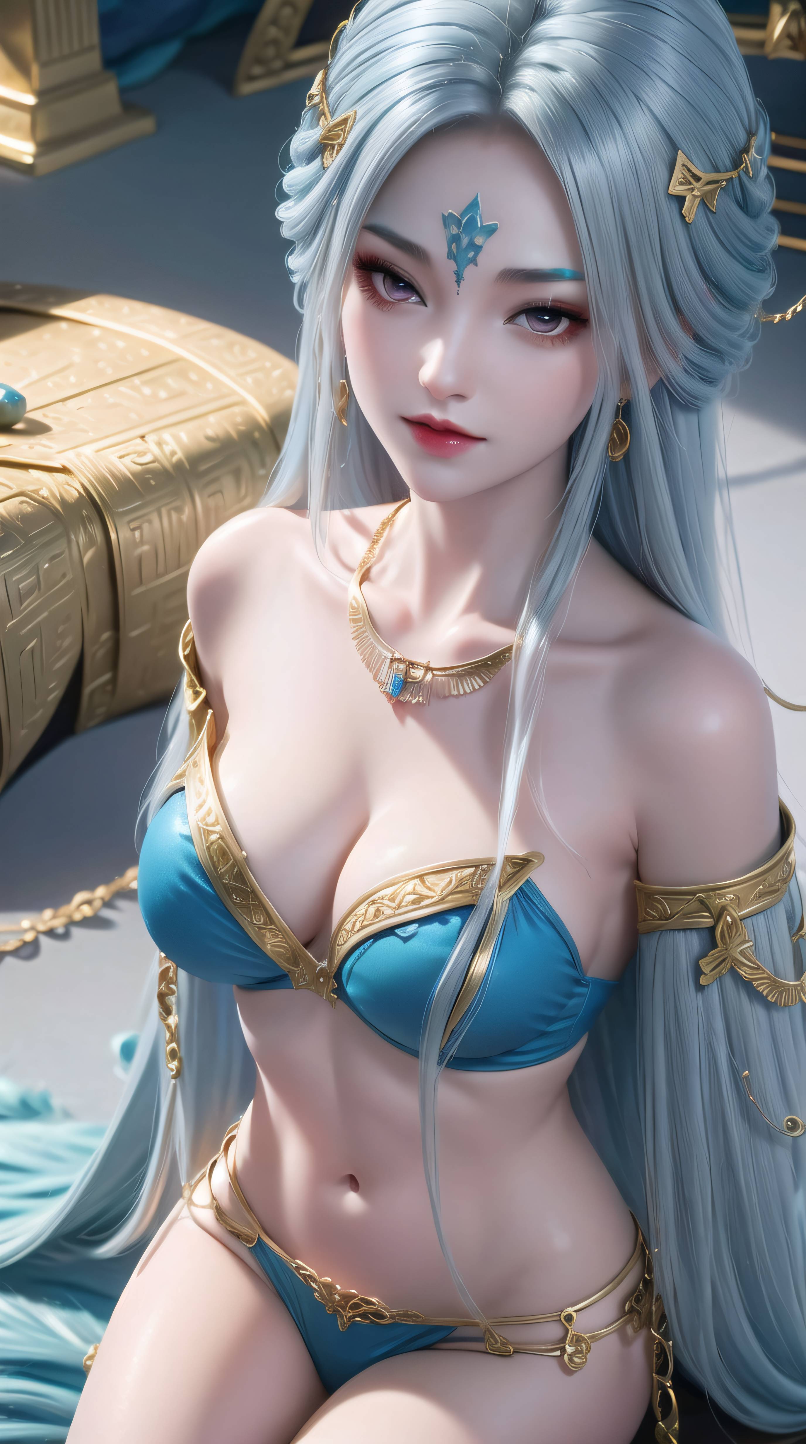 图片[40]-眷思量-奉眠 蓝色比基尼-六色网