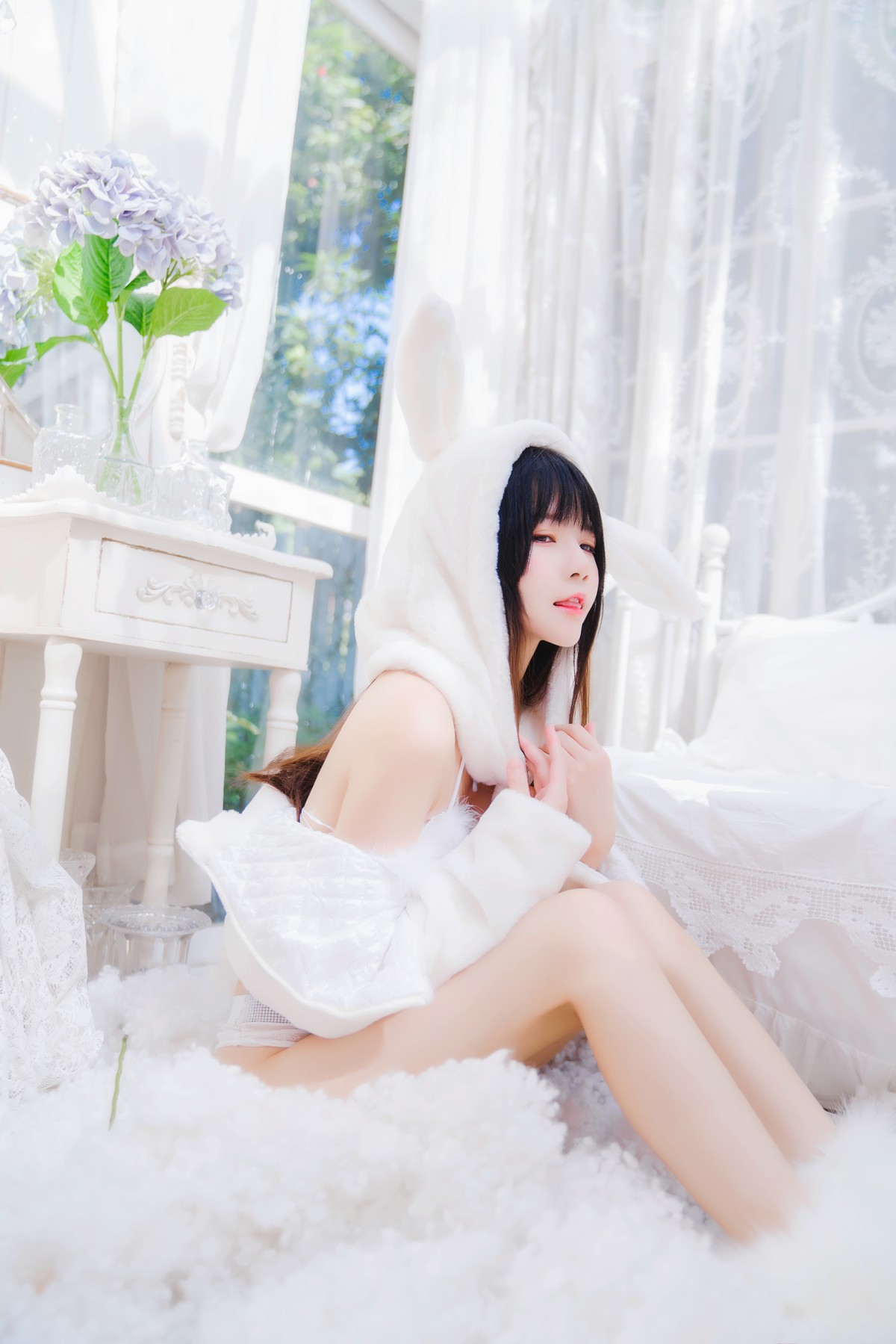Cosplay 桜桃喵 小白兔 Set.01 33